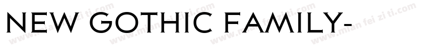 NEW GOTHIC FAMILY字体转换